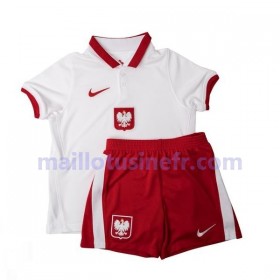 Maillot de Foot Pologne Domicile UEFA EURO 2020 - Enfant